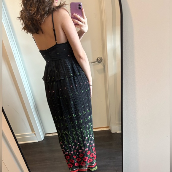 Sabina Musayev Poppy Dipped Pleated Maxi Dress - Picture 9 of 11